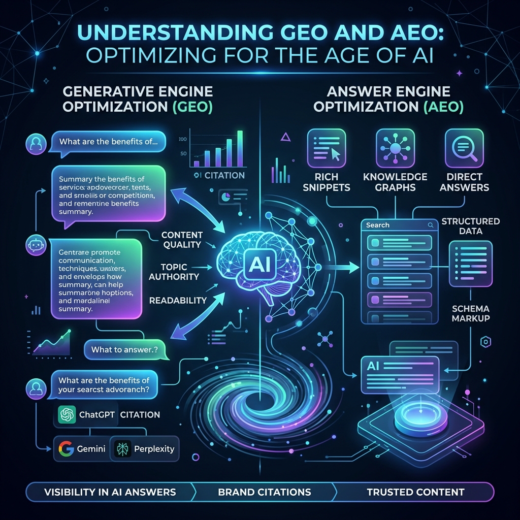 AEO & GEO Optimization Infographic Preview